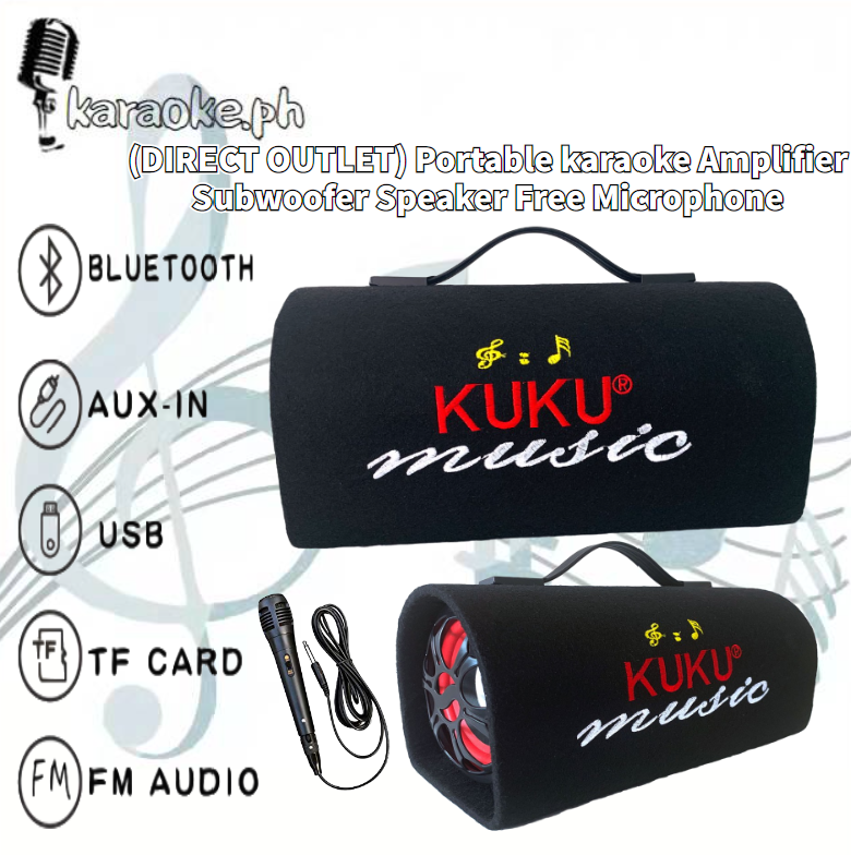 KARAOKE.PH 5inch Hifi Amplifier Bluetooth Karaoke Speaker Car