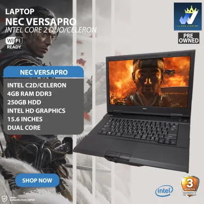 Laptop ( NEC VersaPro, Intel Celeron/Core 2 Duo, 15.6" Inches, Intel HD Graphics ) FREE LAPTOP BAG