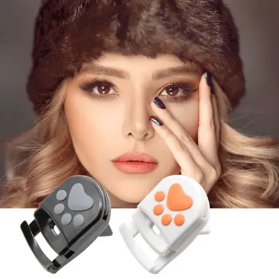 RENTA Portable Long Lasting Makeup Tool Cosmetic Accessories White Bear Claw Eye Lashes Curler Mini Eyelash Curler Eye Lashes Curling Applicator Eyelash Clip