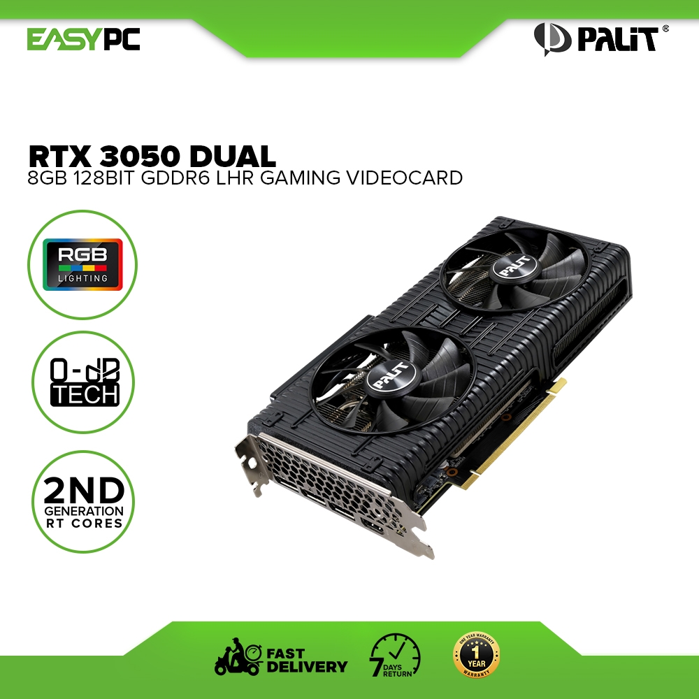 EasyPC | EasyPC | Palit GeForce Rtx 3050 Dual NE63050019P1-190AD