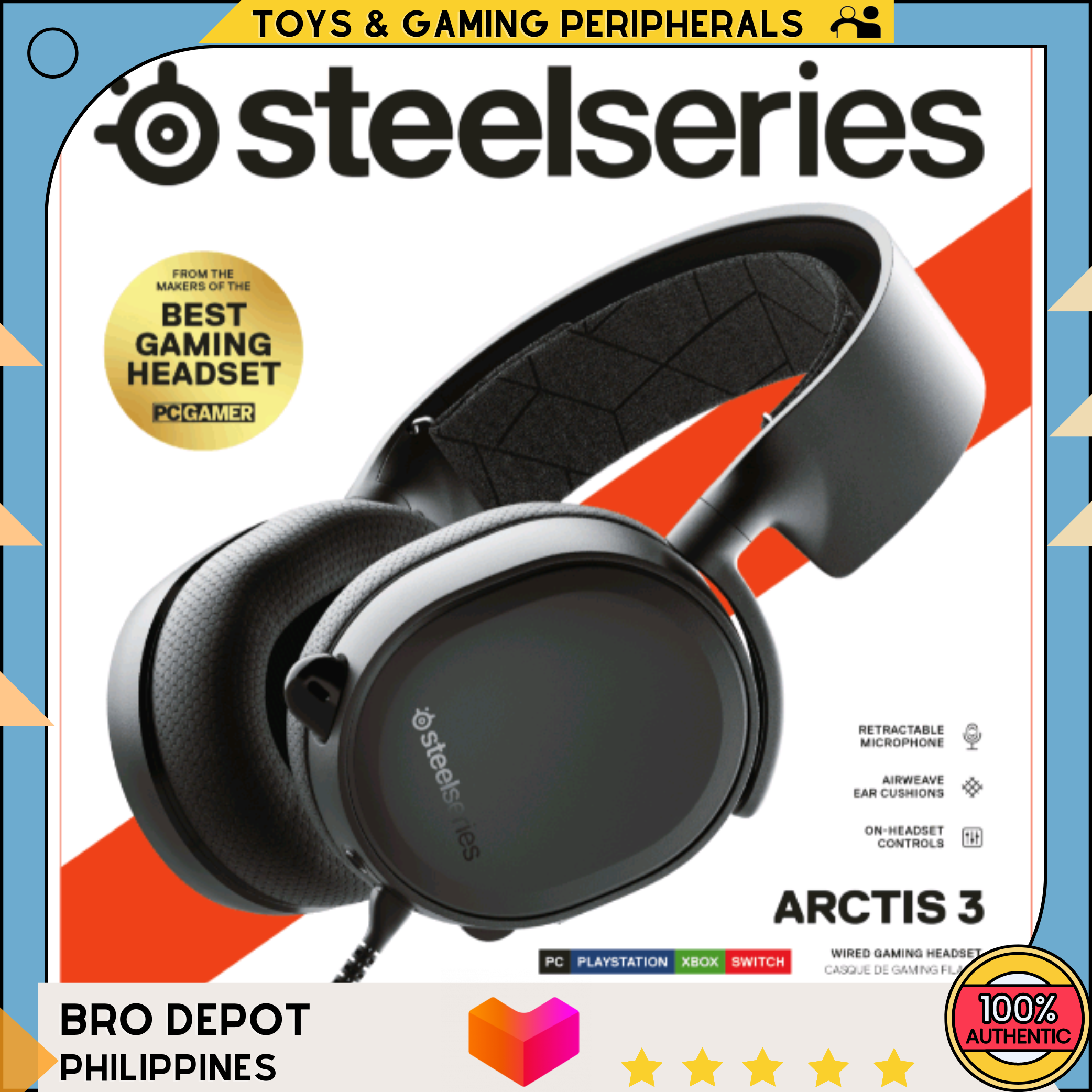 Ready Stock SteelSeries Arctis 3 Wired Gaming Headset Lazada PH