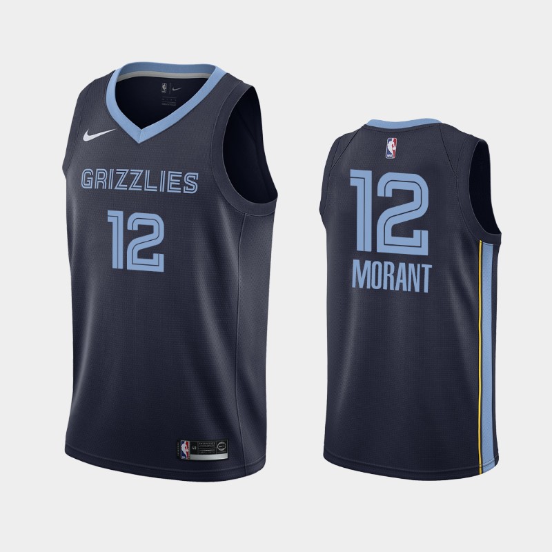 Men's 2019-20 Memphis Grizzlies #12 Ja Morant Teal 25th Season Classic  Jersey