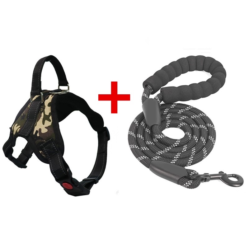 Retractable Adjustable Harness With dog Leash Pet Large Dog Out of