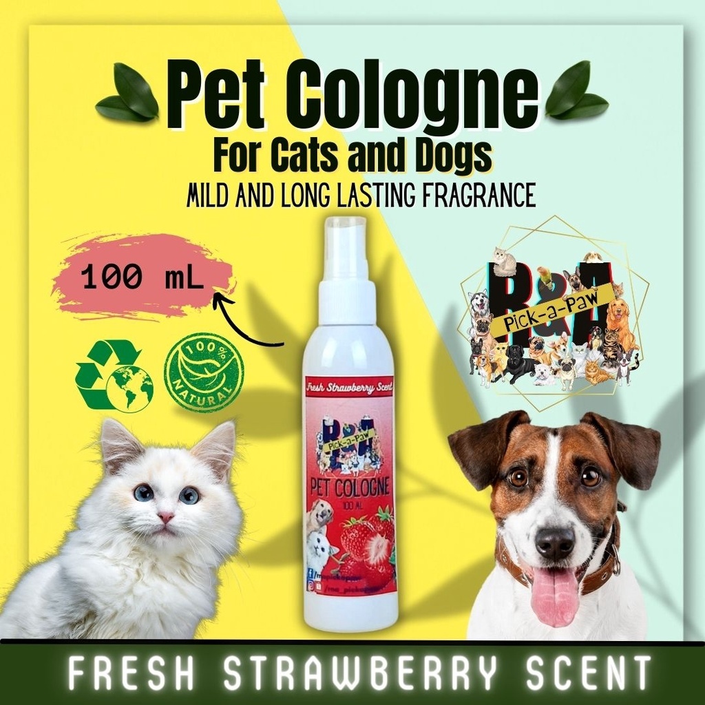 Dog and Cat pet Cologne R A PickAPaw Long Lasting Pet perfume (100ml