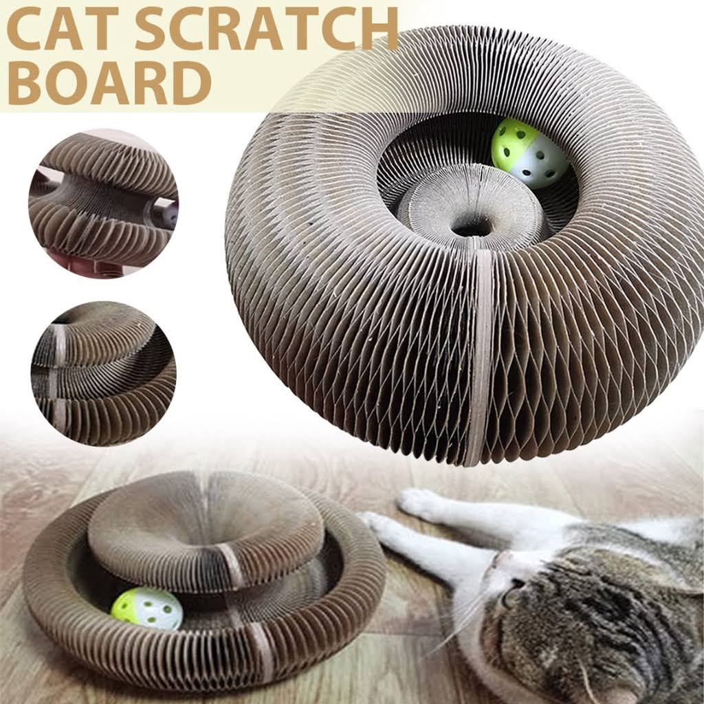 Leisuremix Magic Organ Kratzbrett - 36cm Mit Glockenball Für Katzen