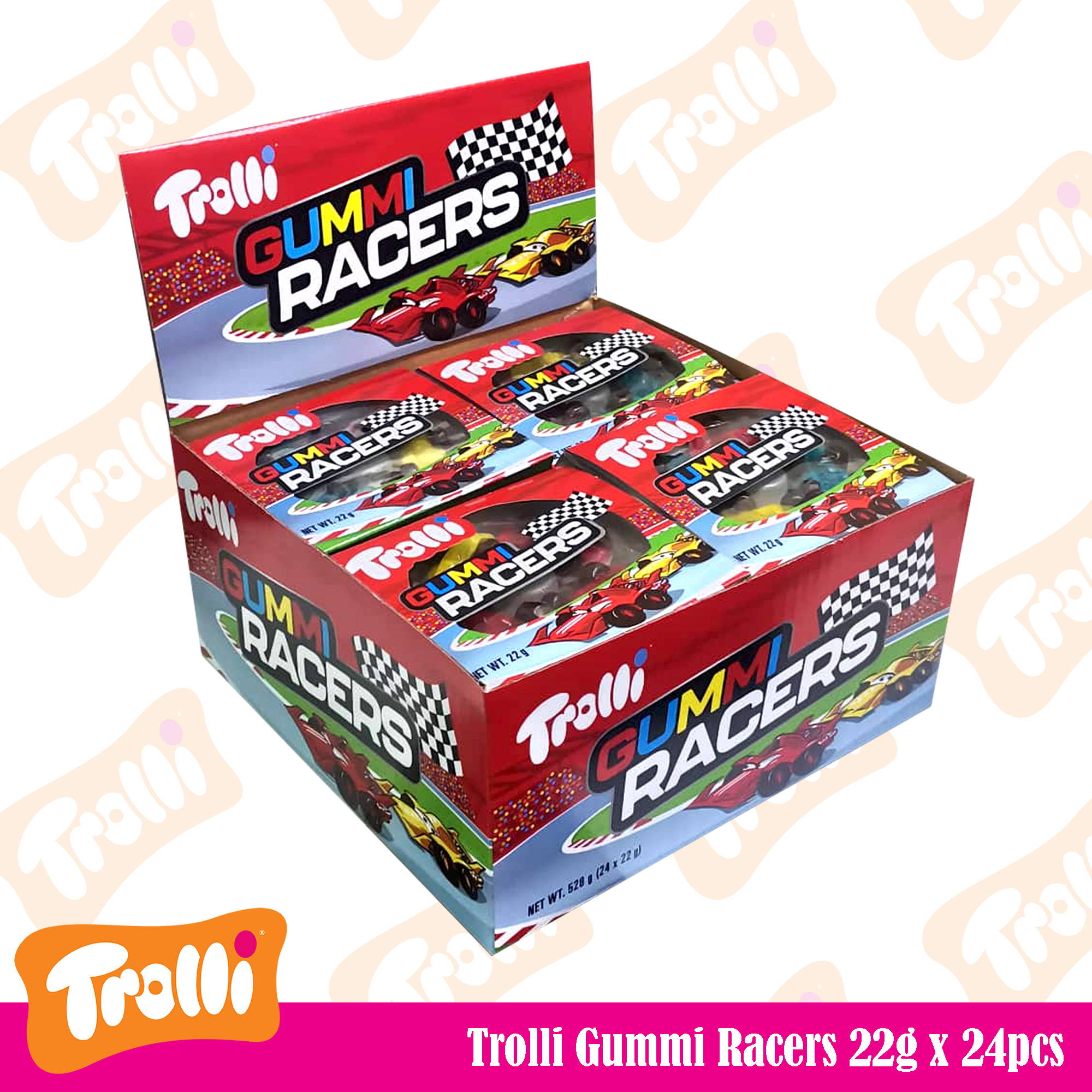 Trolli Gummi Racers Gummi Candy 22g (24-piece) Tray | Lazada PH