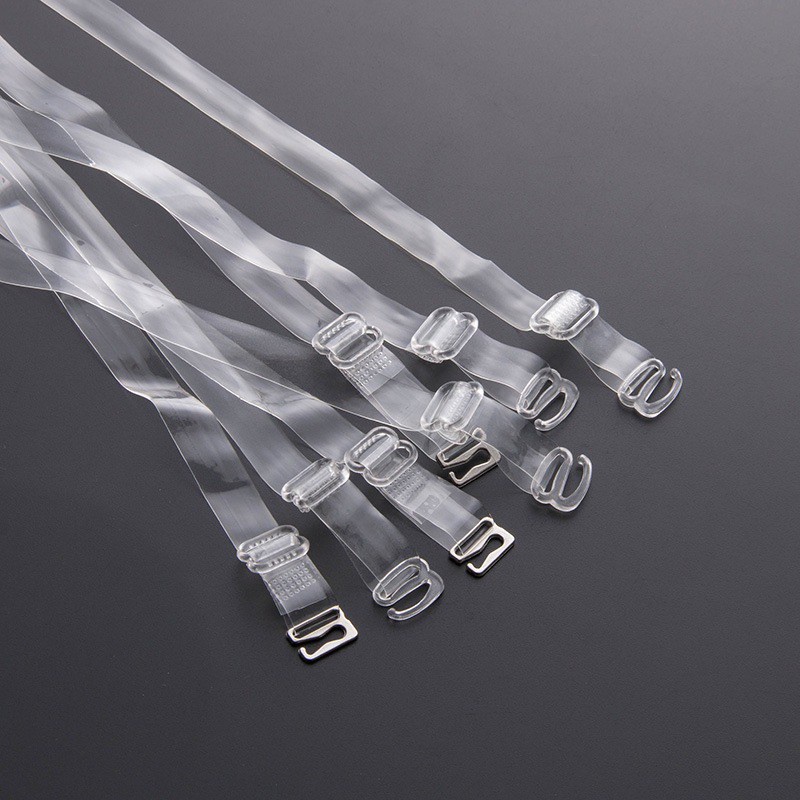 1 Pair Clear Adjustable Transparent Bra Strap Non-Slip 2 pcs Invisible  Silicone Bra Rope