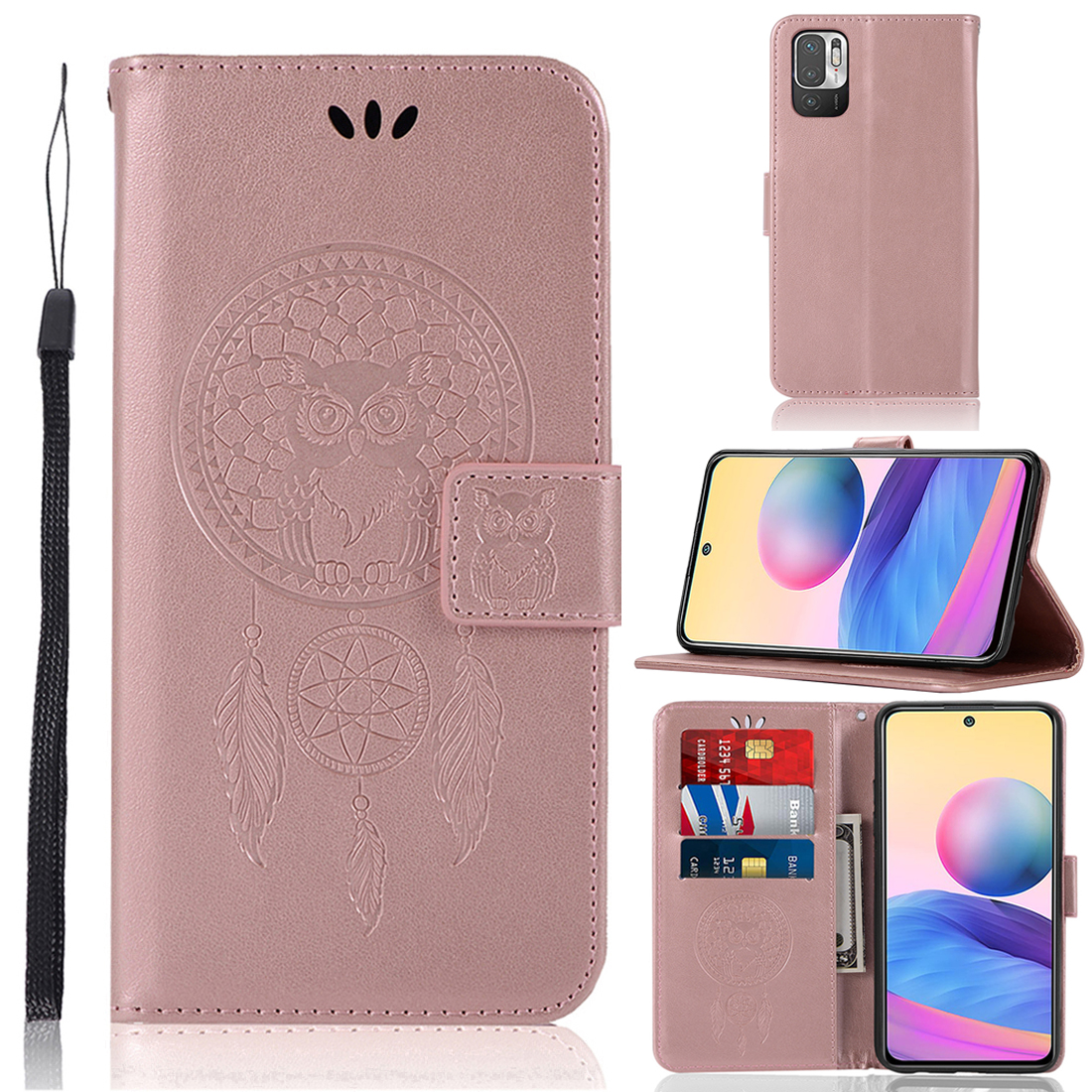 Book Wallet Case For Xiaomi Redmi Note 10 Pro – Magnetic Flip Cover With Card Slots
