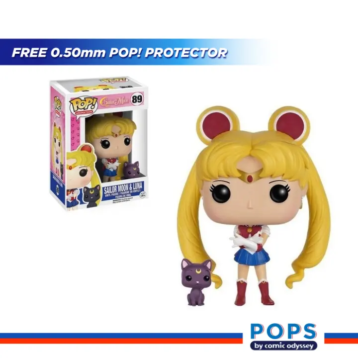 Funko Pop！Anime Sailor Moon and Luna #89 Vinyl toy With Protector
