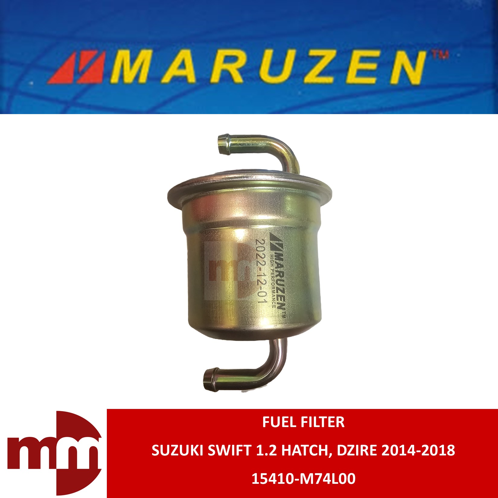 MARUZEN Fuel Filter for SUZUKI SWIFT 1.2 HATCH / DZIRE 20142018 15410