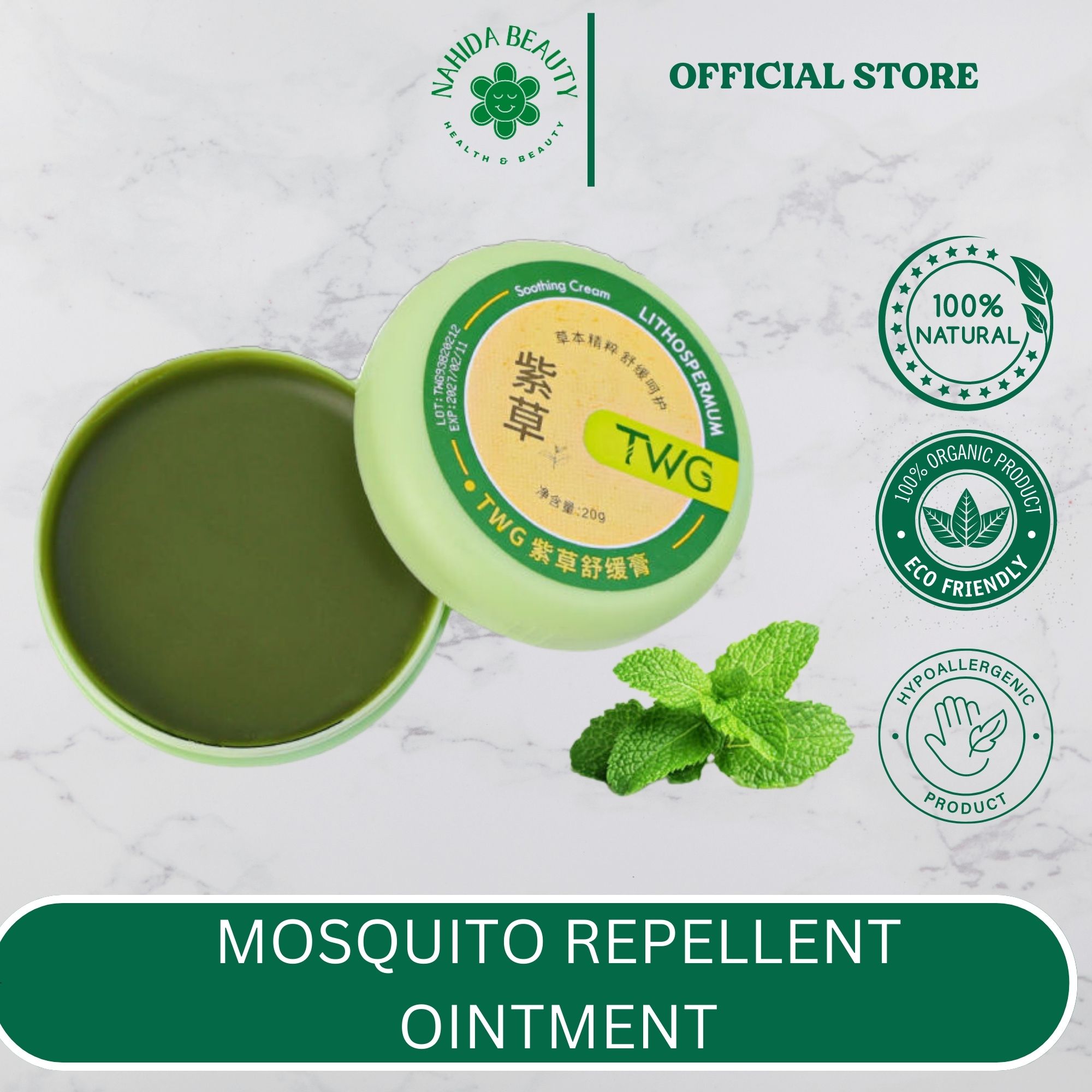 Mosquito Repellant Ointment for Baby, AntiItch and Prevent Mosquito