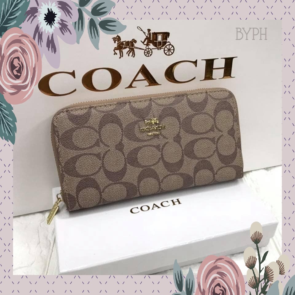 coach apricot wallet