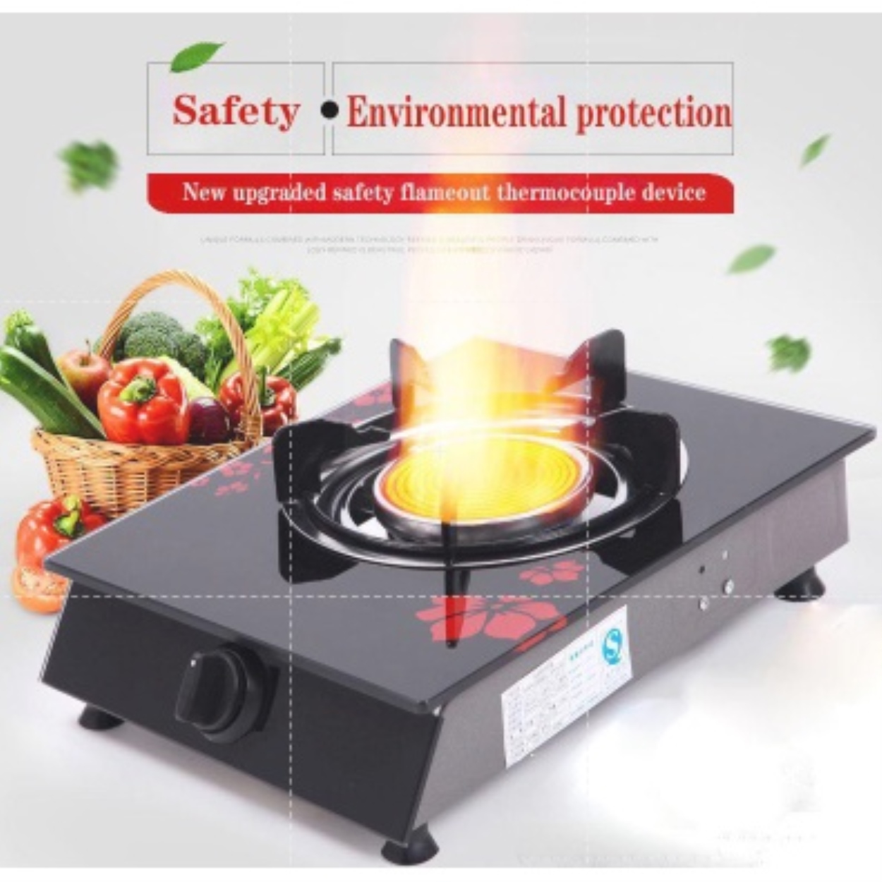 Heavy Duty Single Stove burner Gas Stove burner Tempered glass