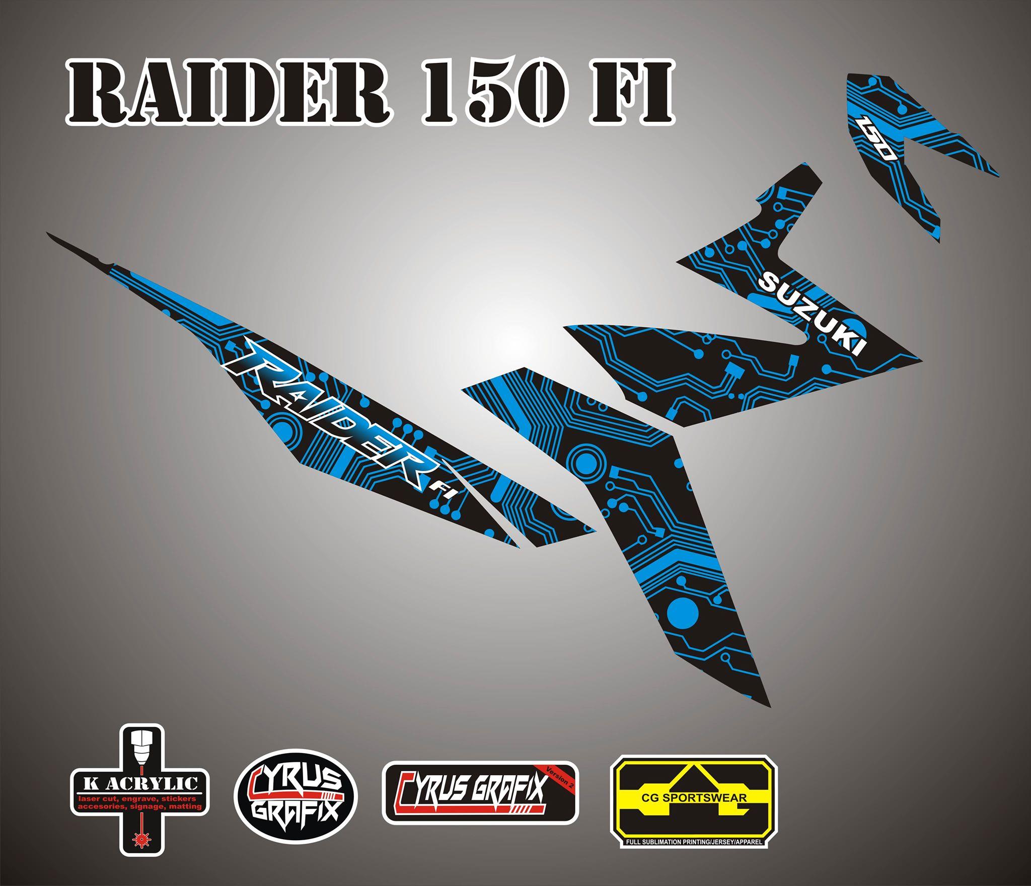 RAIDER FI 150 DECALSBLUE Lazada PH