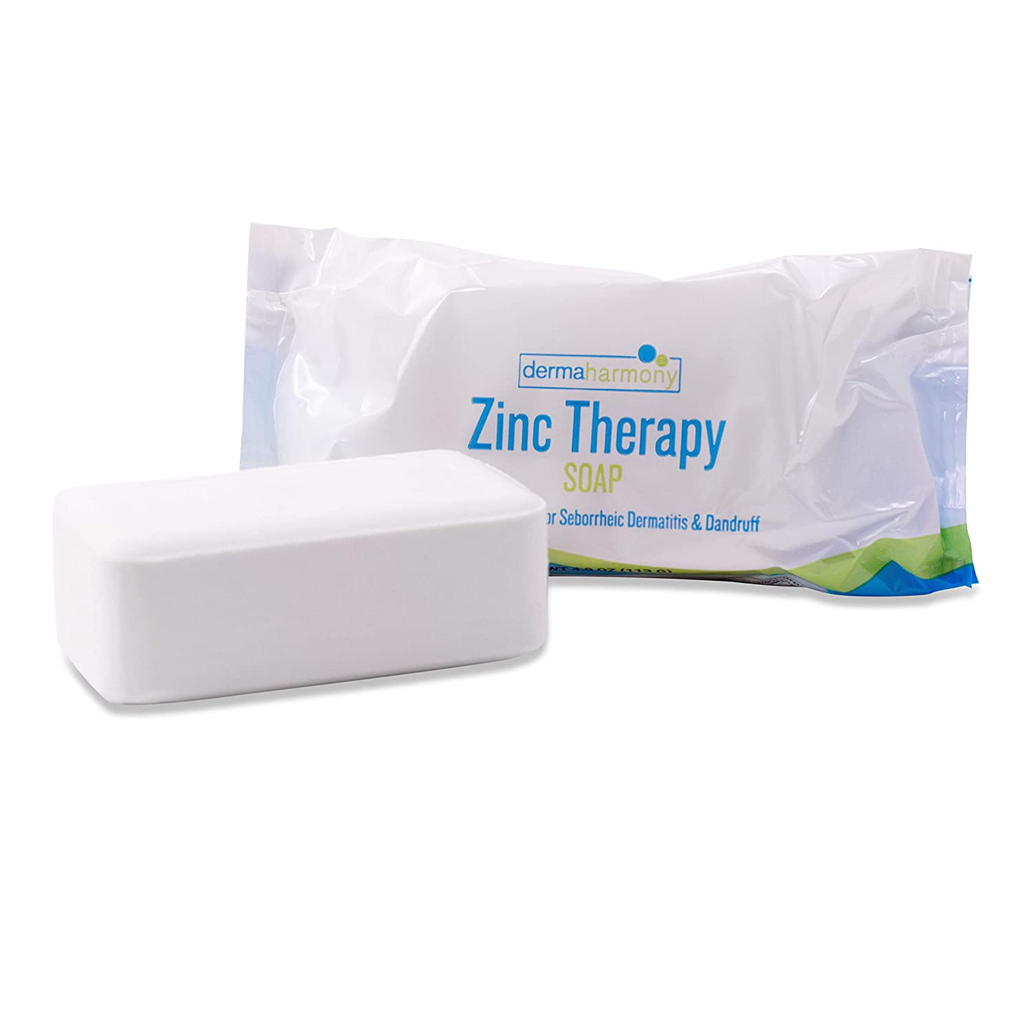 DermaHarmony 2 Pyrithione Zinc (ZnP) Bar Soap 4 oz Crafted for Those