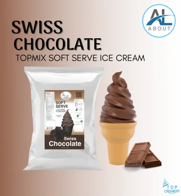 SWISS CHOCOLATE TOPMIX Serve Ice Cream Powder ( 1kg ) | TOP CREAMERY