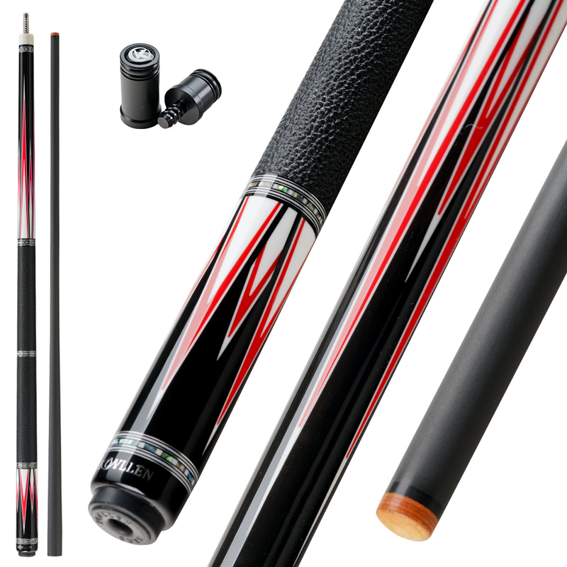 KONLLENUpgrade Carbon Fiber Pool Cue Stick, Real Inlay Billiard Cue