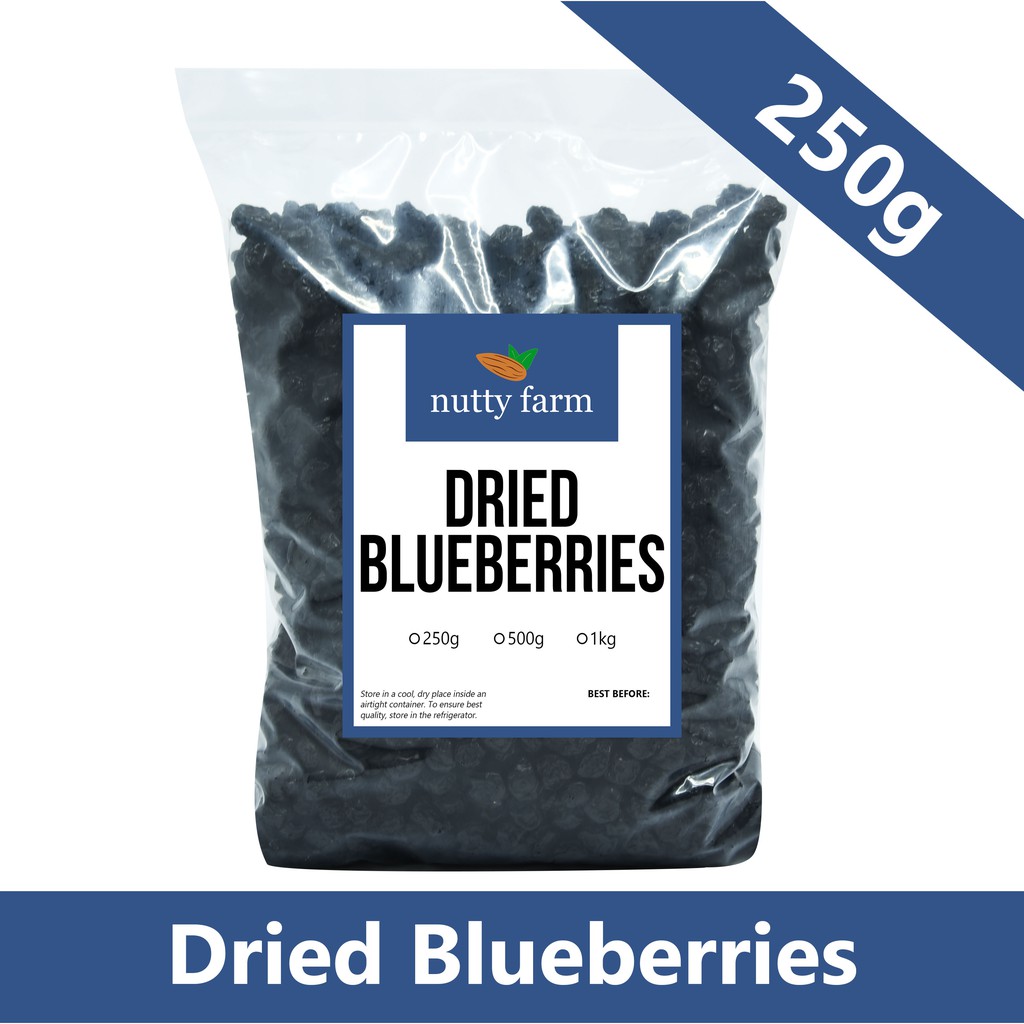Dried Blueberries (250g) by Nutty Farm Lazada PH