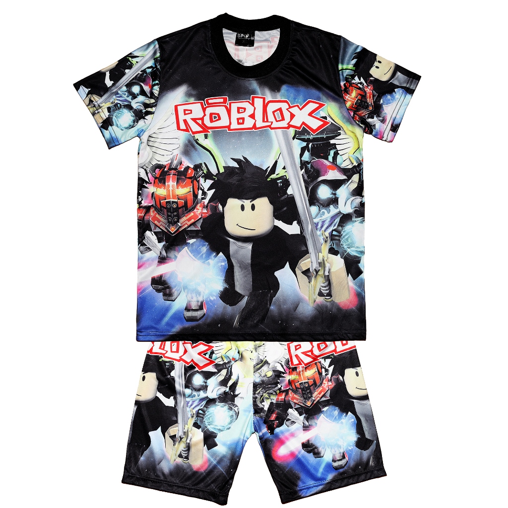 Kids Jersey Terno Roblox Tshirt Shorts For kids boy Printed 😍😍. #tik