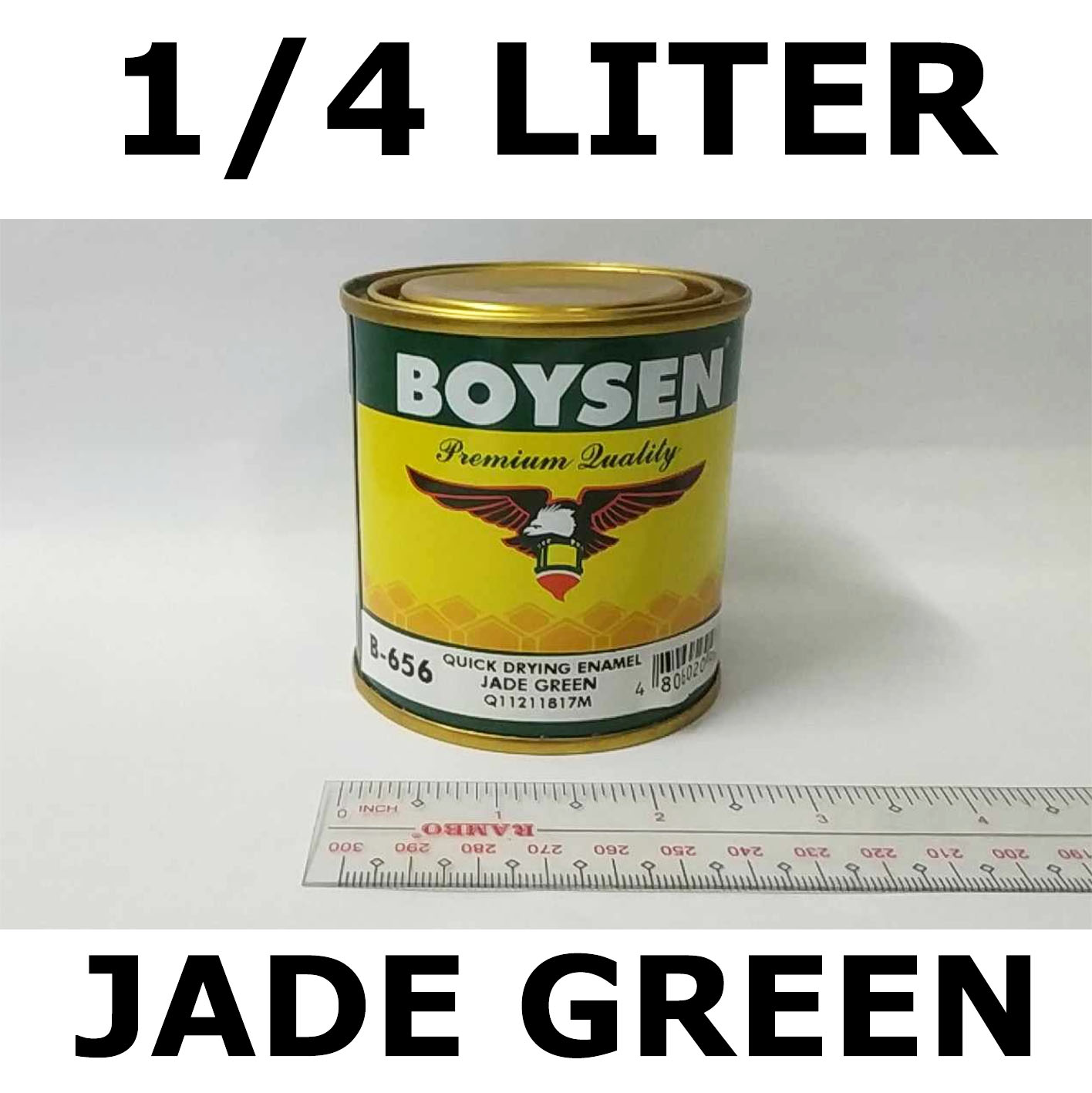 BOYSEN QDE JADE GREEN B-656 ( 1/4 LITER ) FOR WOOD AND METAL