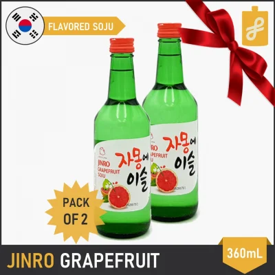 Jinro Chamisul Soju Grapefruit 2 Pack 360mL