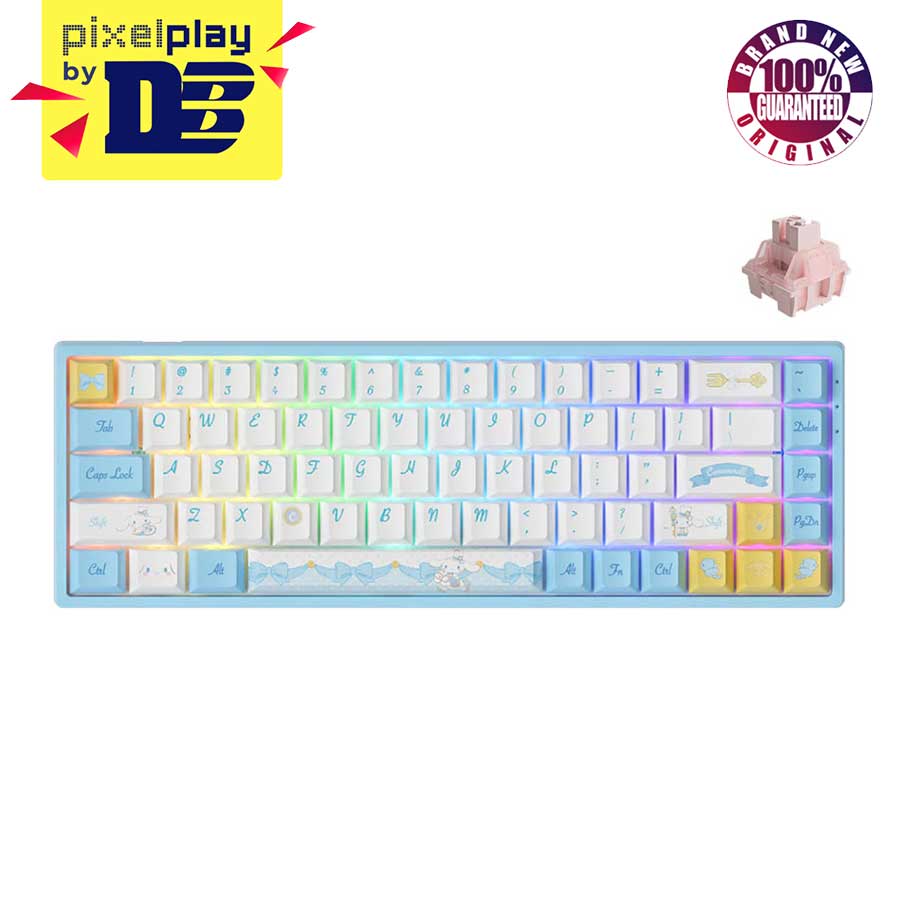 Akko Cinnamoroll 3068B Plus Multi-Modes RGB Hot-Swappable Mechanical  Keyboard (Akko CS Jelly Pink)