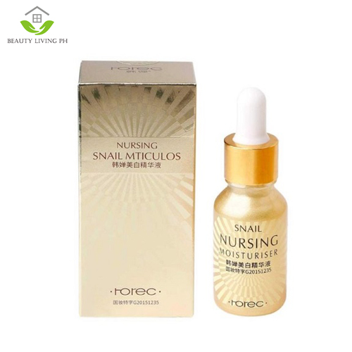 Rorec Whitening Snail Face Serum Anti Wrinkle Face Essence 15ml | Lazada PH