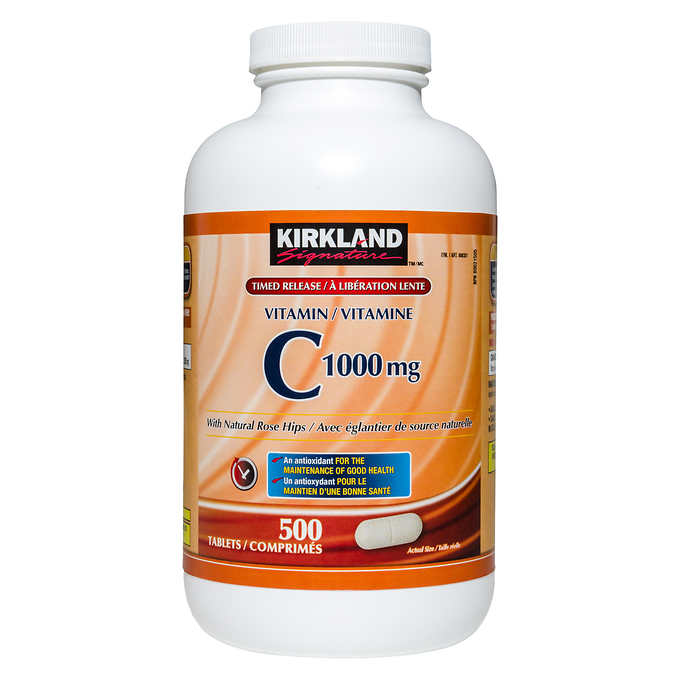 Kirkland Signature Timed Release Vitamin C 1000 Mg 500 Tablets 100 Guarantee Lazada Ph