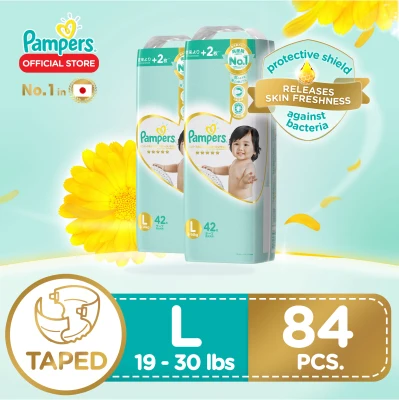 Pampers Premium Care Taped Diaper Large 42 x 2 packs (84 diapers)