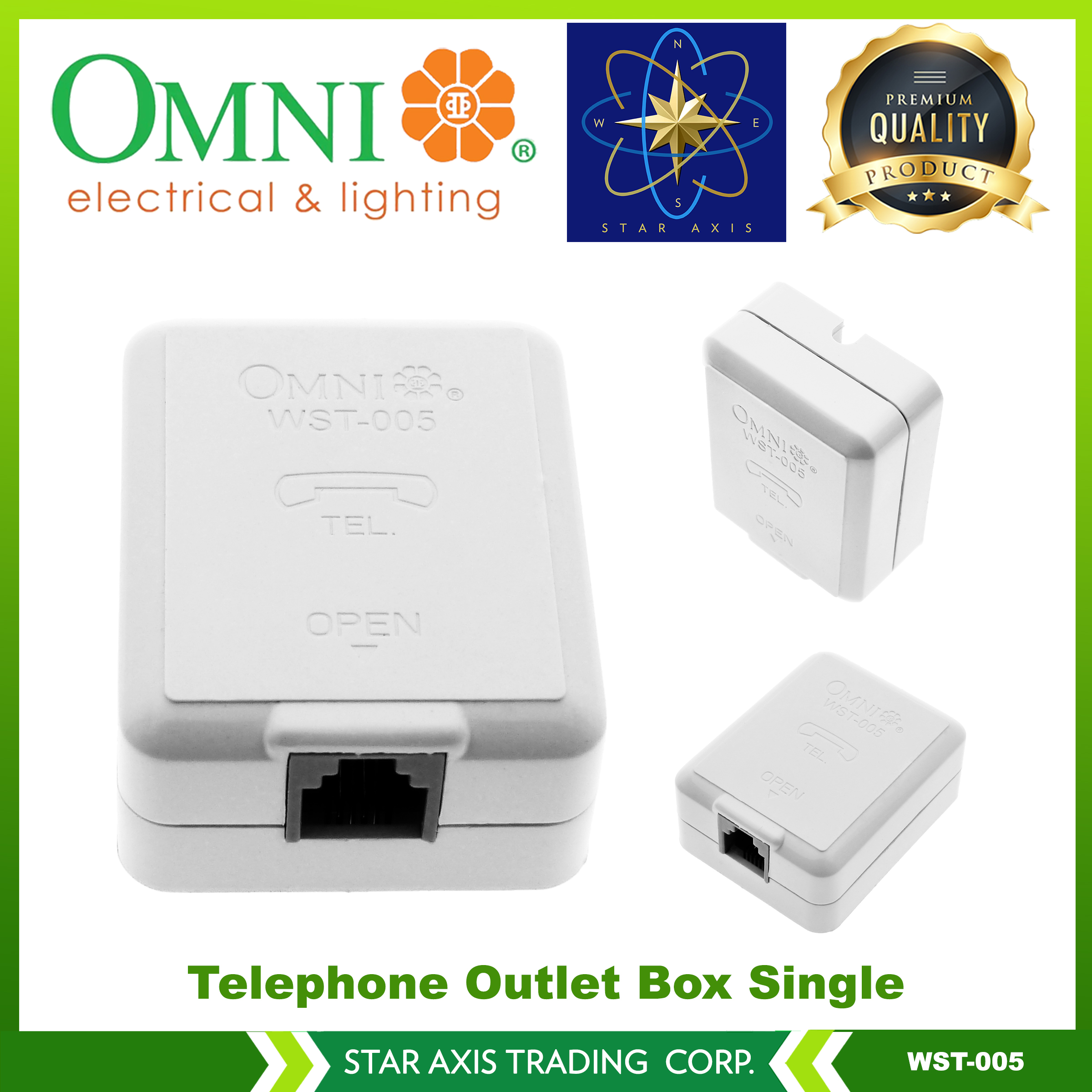 Omni Telephone Outlet Box Single WST005 Lazada PH