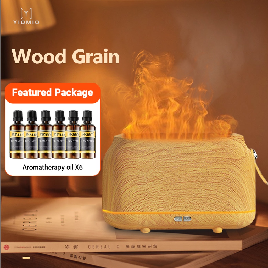 Ships immediately Flame Air humidifier with essential oil air purifier oil diffuser Ultrasonic