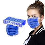Charles Murray 30PCS Women Man Solid Masker Disposable Face Masker 3Ply Ear Loop Anti-PM2.5 Masker