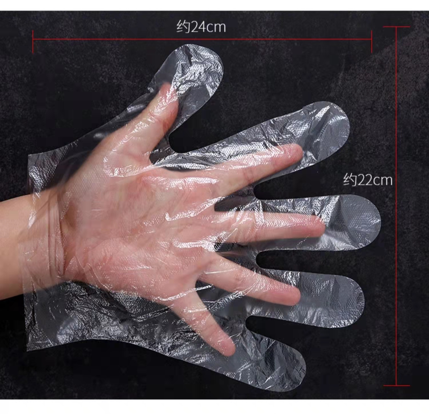 100Pcs/Pack High Quality Disposable Plastic Gloves COD Ecofriendly