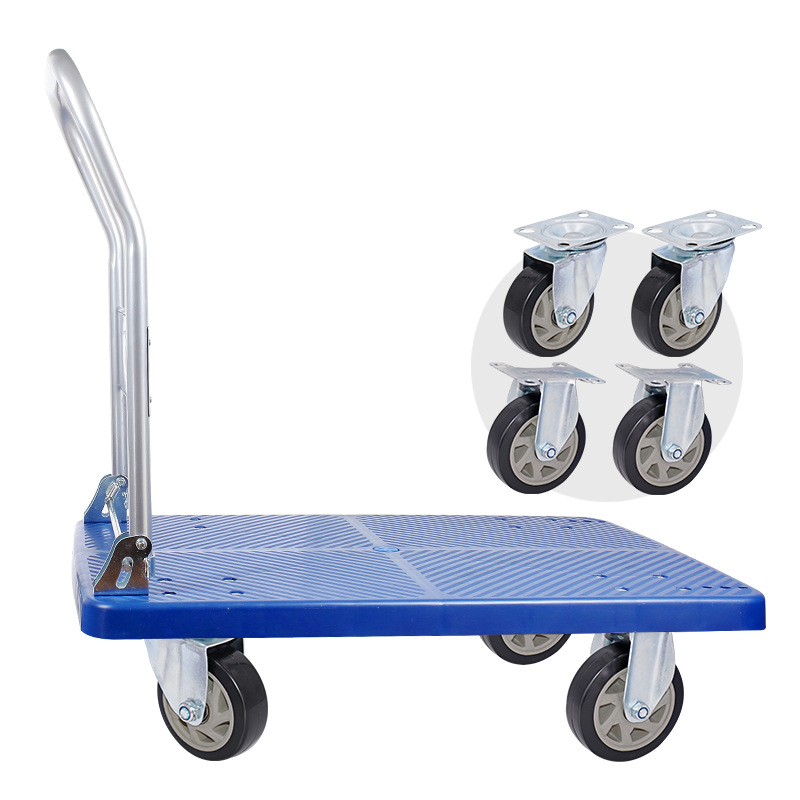 Foldable Platform Trolley For Heavy Weight Heavy Duty Push Cart 90*60cm