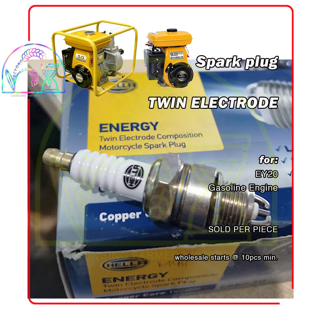 Spark plug for ROBIN EY20 GASOLINE ENGINE by Hella Made in Germany