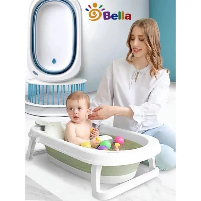 Portable Folding Baby Bath Tub Anti-Slip Bottom Bathtub 0-6 years old