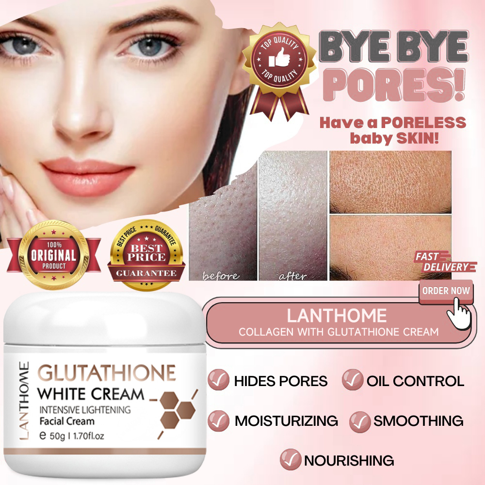 lanthome glutathione cream LANTHOME Collagen With Glutathione Whitening Cream facial moisturizers  Melasma Removal Cream Moisturizing Whitening cream Anti-aging Cream Anti  Wrinkle Cream Lighten Dark Spots Repair Damaged Skin Facial Cream - Lazada