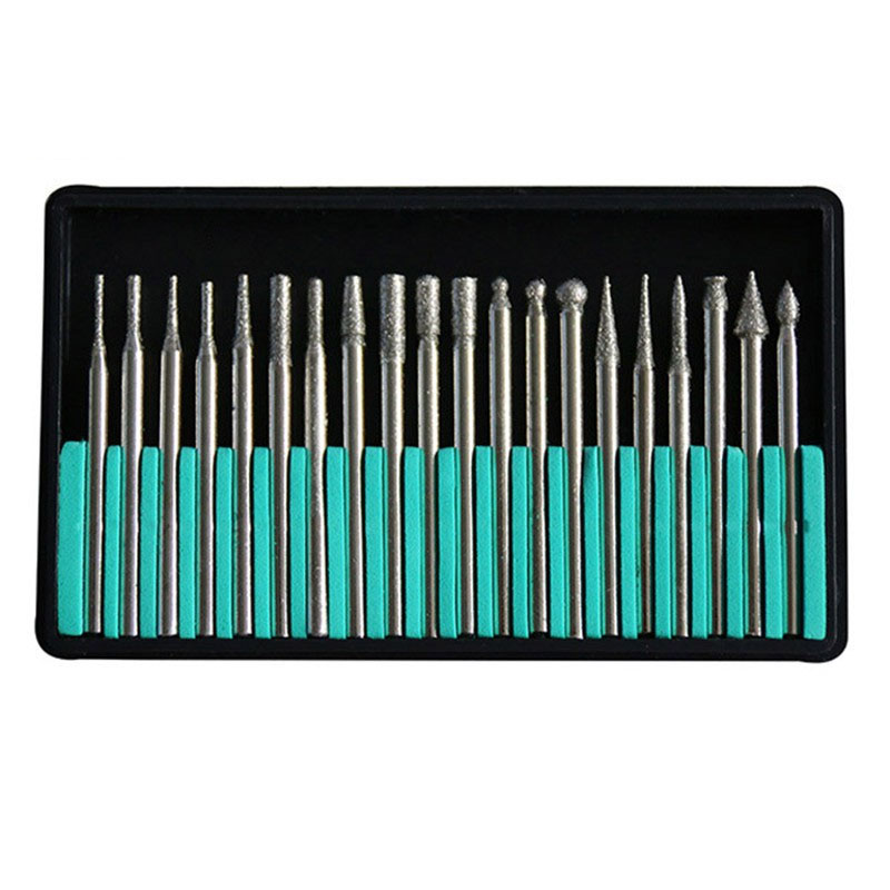 (((20Pc Shank Grinding))) Cutting Head Drill Bits Dremel Rotary