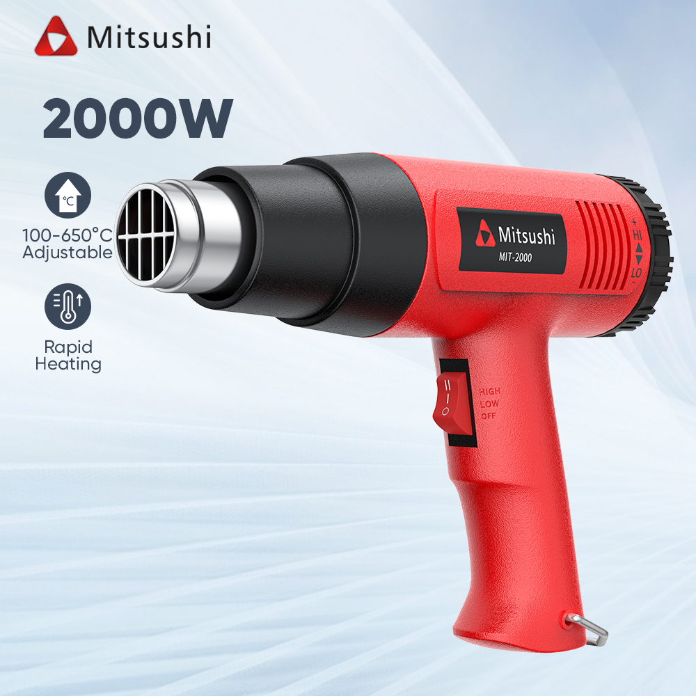 Mitsushi 2000W Heat Gun Blower for Plastic Sealer Hot Air Blower Gun