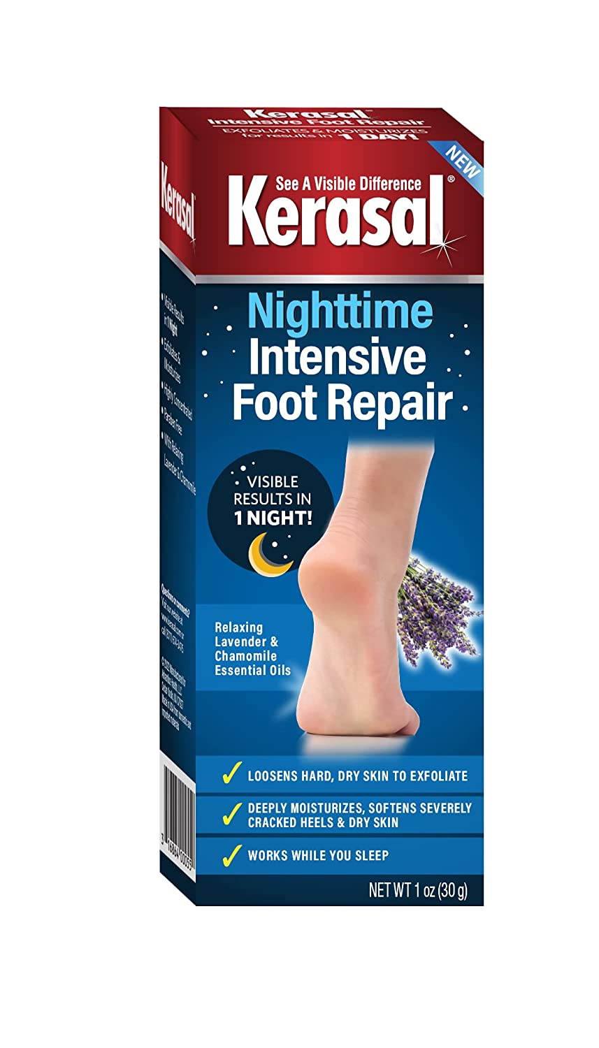 Kerasal Nighttime Intensive Foot Repair, Skin Healing Ointment for