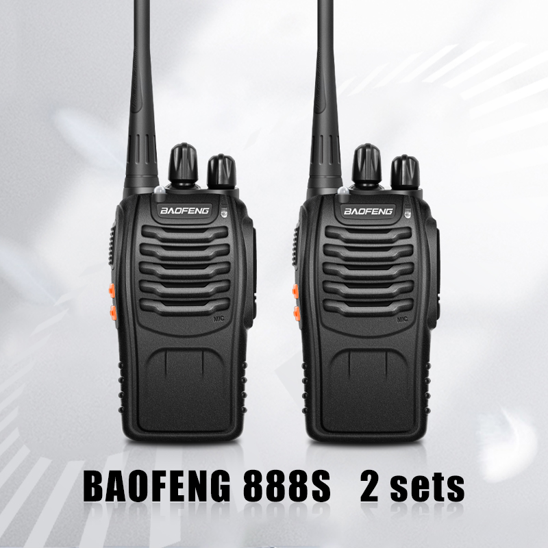 Baofeng BF 888S set of Walkie Talkie Portable Two Way Radio UHF  Transceiver two way radio long range Lazada PH
