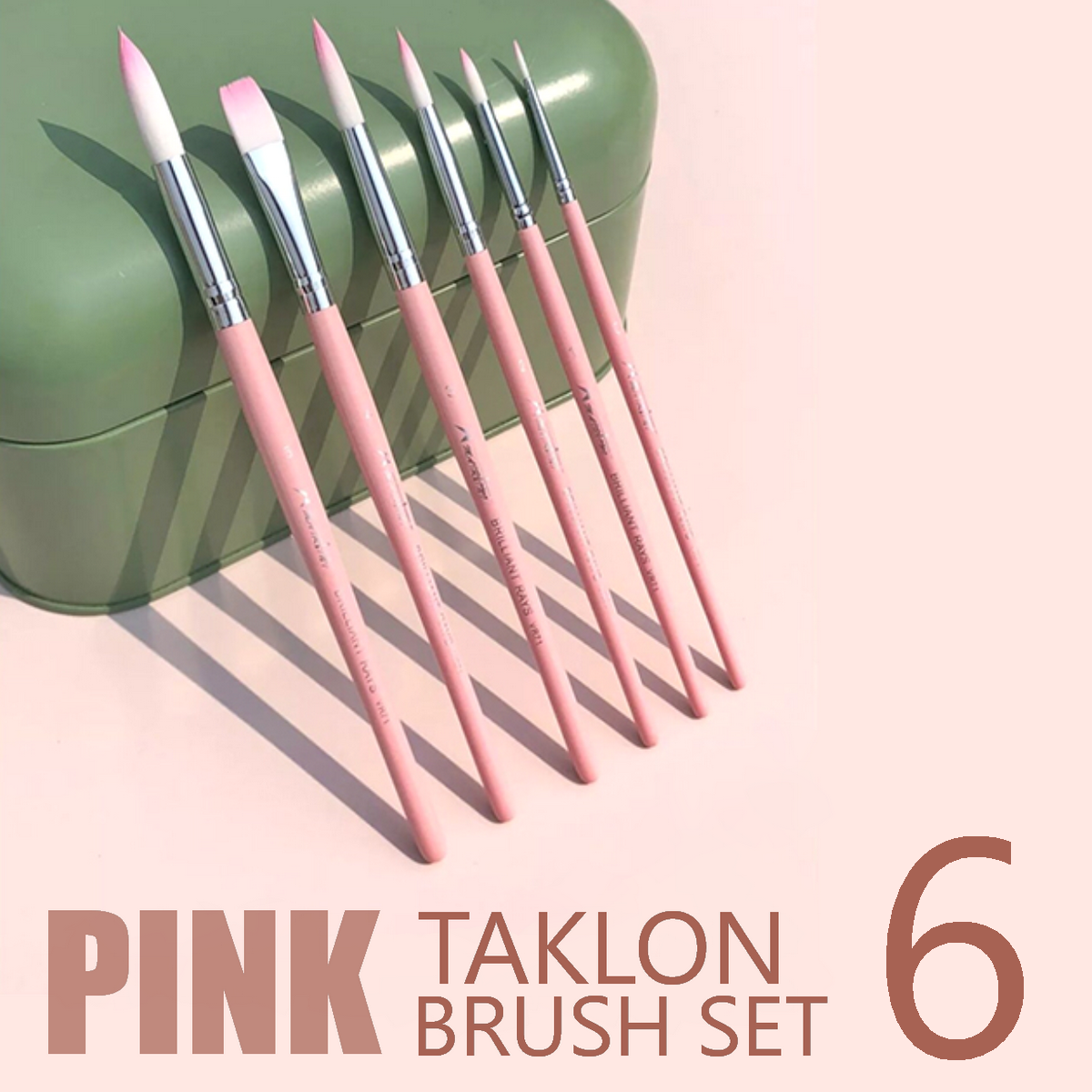 GIFTBOX SPECIAL!! MAIRTINI Brilliant Rays PINK 6-pc. set TAKLON