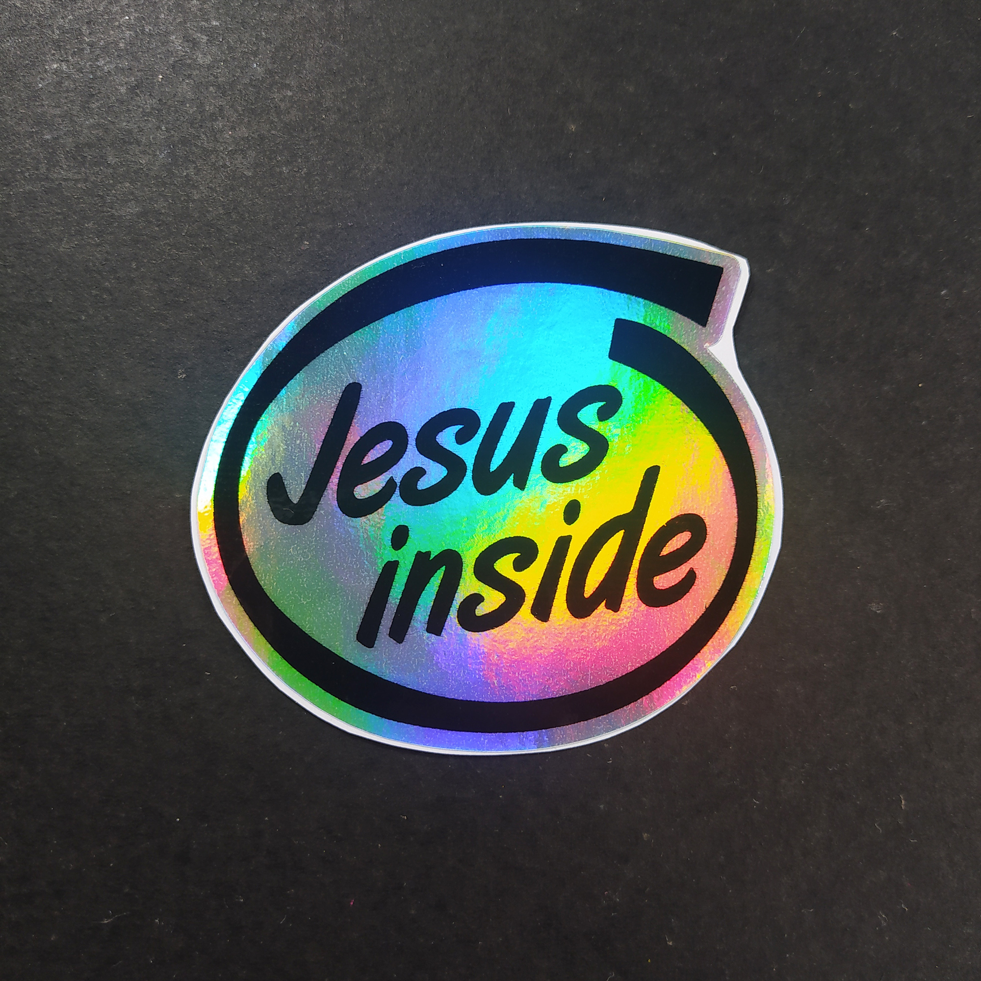 Jesus Inside Hologram Sticker Decal for Cars, Motorcycle, Windshield ...