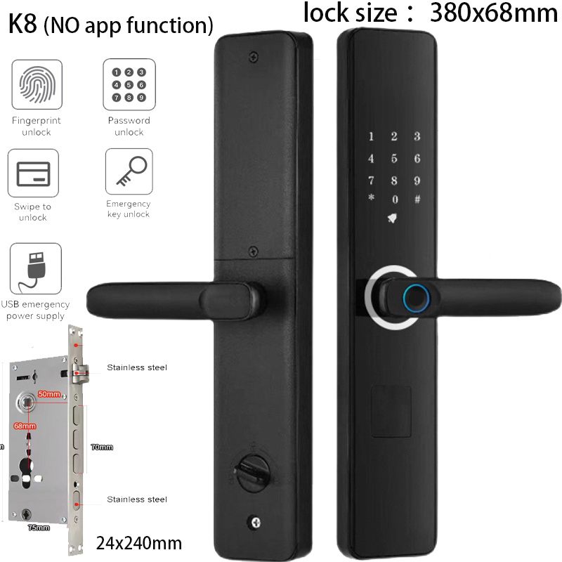【1 Year Warranty】Fingerprint Lock Biometric Automatic Sliding Cover