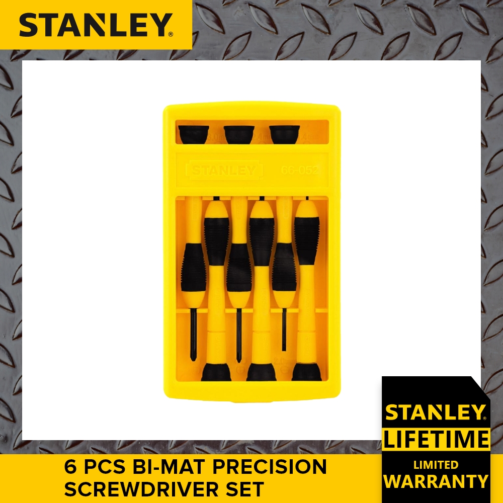 Stanley STHT660528 6 Pcs Bimat Precision Screwdriver Set (Yellow