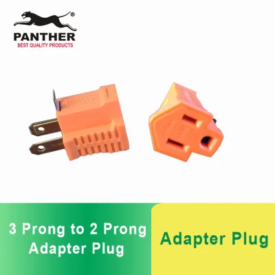 Panther Adapter Plug 3 prong to 2 prong Orange Adapter