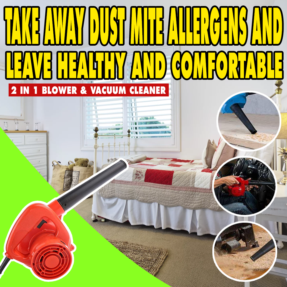 2 IN 1 BLOWER & VACUUM CLEANER 1000W Electric Air Blower Vacuum