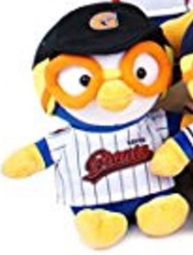 Korea Pororo Little Penguin Baseball Series Twinz Uniform Plush
