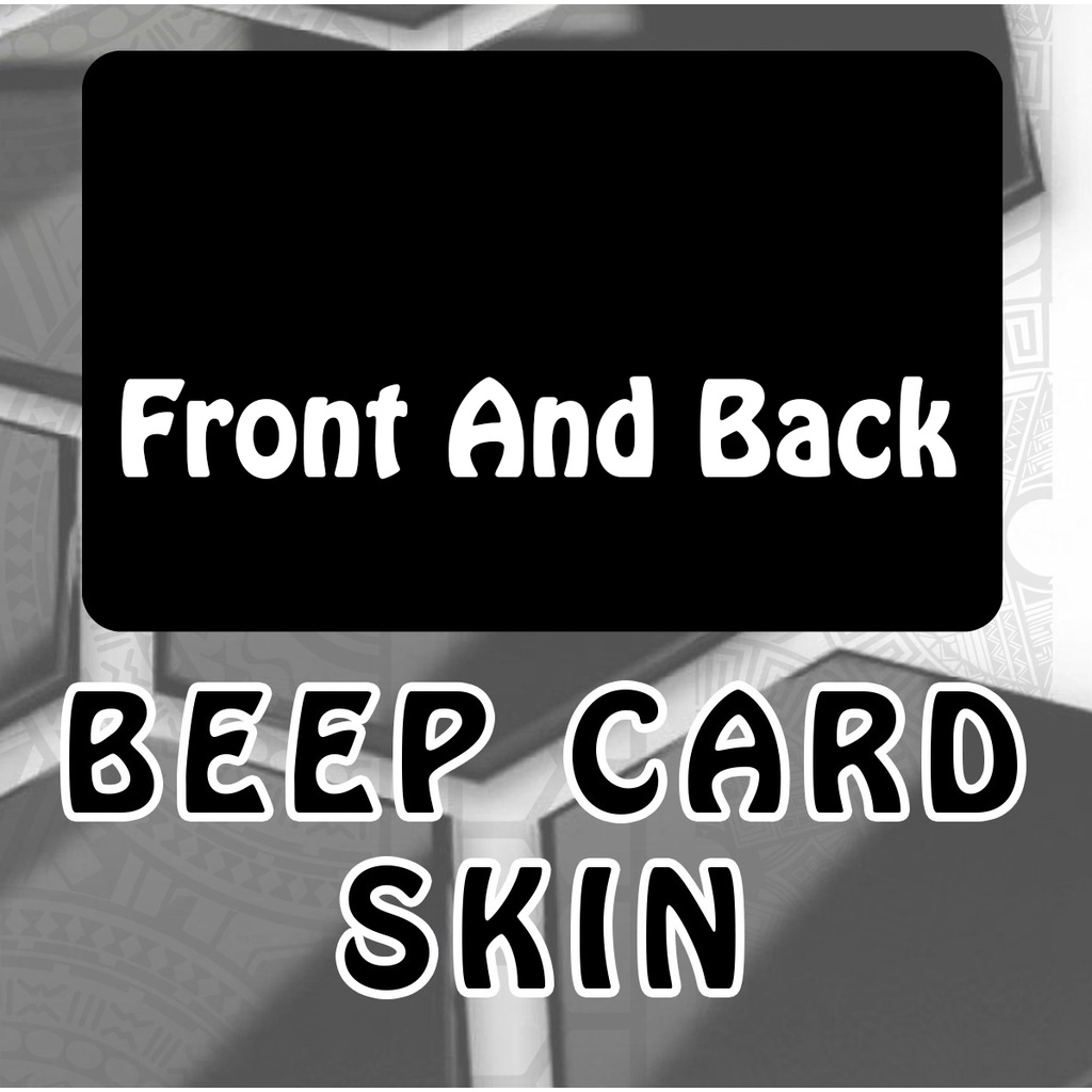 ATM/Beep Card Skin Stickers LUXURY BRANDS. High Quality Vinyl