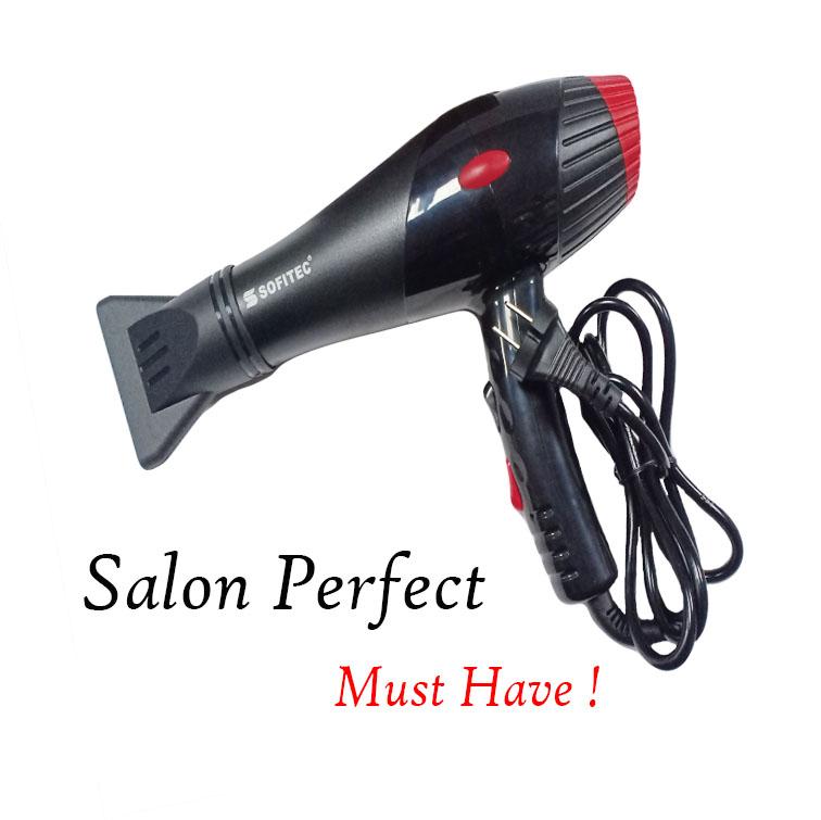 Salon Pro Hair Blower SOFITEC SHD 2100A Hair Dryer Detachable Nozzles
